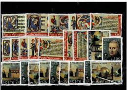 VATICANO ,5 Serie Complete MNH + Alcune Spezzature ,qualita Ottima - Unused Stamps