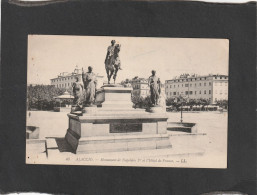 128807           Francia,     Ajaccio,   Monument   De  Napoleon  Ier  Et  L"Hotel  De  France,   VG  1912 - Ajaccio