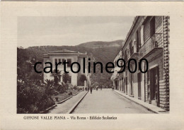 Campania-salerno-giffoni Valle Piana Via Roma Edificio Scolastico Scuola Anni 50 - Autres & Non Classés
