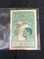 VIET NAM SOUTH STAMPS (Not Imperf.1957-REARMEMENT MORUL 1DONG)1 STAMPS Rare - Vietnam