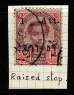 Thailand Cat 66 1899 Surcharged 1 Att On 12 Att,raised Stop Variety,used - Thailand