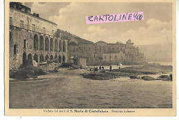 Campania-salerno-s.maria Di Castellabate Frazione Di Castellabate Veduta Spiaggia Panorama Marina Animata Primi Anni 50 - Autres & Non Classés
