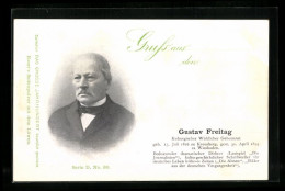 AK Porträt Von Gustav Freitag, Koburgischer Wirklicher Geheimrat  - Writers