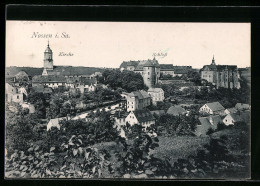 AK Nossen I. Sa., Teilansicht Mit Kirche Und Schloss  - Nossen