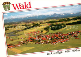 73644622 Wald Ostallgaeu Alpenpanorama Fliegeraufnahme Wald Ostallgaeu - Sonstige & Ohne Zuordnung