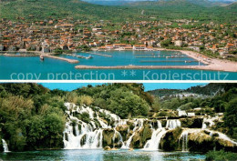 73644488 Vodice Hafen Fliegeraufnahme Wasserfall Natur Vodice - Croatie