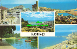 R580233 Hastings. The Pier. Beach And Pier. Boating Lake. From The Castle. Multi - World