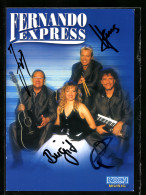 AK Musiker Fernando Express Mit Instrumenten, Autograph  - Musique Et Musiciens