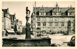 73644138 Coburg Markt Mit Regierungsgebaeude Brunnen Denkmal Coburg - Coburg