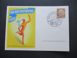 1939 Tag Der Briefmarke Sonder PK P 239 / 01 Mit Sonderstempel Bremerhaven Tag Der Briefmarke Reichsbund Der Philatelist - Cartoline