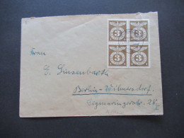 3.Reich 1943 Mi.Nr.830 (4) MeF Tagesstempel Schweinfurt Abs. Hauptmann Linsenbarth Im Fliegerhorst Nach Berlin Gesendet - Brieven En Documenten