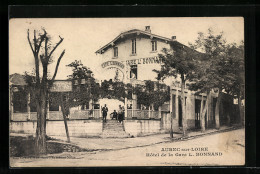 CPA Aurec-sur-Loire, Hôtel De La Gare L. Bonnand  - Autres & Non Classés