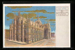 Lithographie Milano, Blick Auf Den Dom  - Andere & Zonder Classificatie