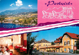 73643560 Seeboden Millstaettersee Panorama Cafe Restaurant Postwirt Seeboden Mil - Sonstige & Ohne Zuordnung