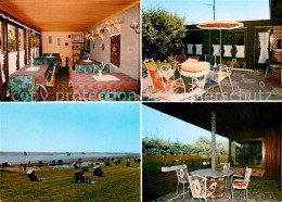 73643484 Olversum Pension Zum Wikinger Gaststube Terrasse Strand Olversum - Autres & Non Classés