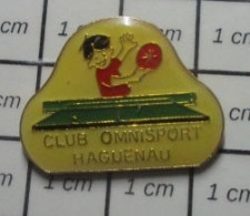 1016B Pin's Pins / Beau Et Rare / SPORTS / CLUB TENNIS DE TABLE PING PONG HAGUENAU - Tenis De Mesa