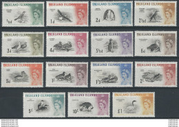 1960-66 Falkland Islands Elisabetta II 15v. MNH SG. N. 193/207 - Otros & Sin Clasificación