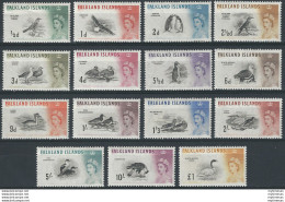 1960-66 Falkland Islands Elisabetta II 15v. MNH SG. N. 193/207 - Other & Unclassified