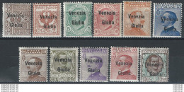 1918-19 Venezia Giulia Ordinaria 11v. MNH Sassone N. 19/29 - Otros & Sin Clasificación