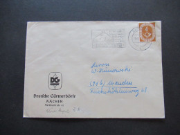 BRD 1951 Posthorn Nr.124 EF Mit MS Aachen 17. Offizielles Int. Reitturnier Weltmeisterschafts Revanche Der Reiter - Covers & Documents