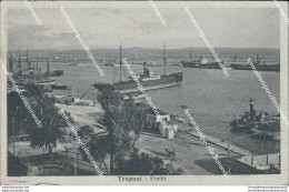 As614 Cartolina Trapani Citta' Porto 1937 - Trapani