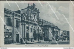 Ba217 Cartolina Castelvetrano Piazza Garibaldi Trapani Sicilia 1943 - Trapani