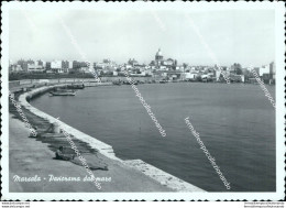 Br114 Cartolina Marsala Panorama Dal Mare Provincia Di Trapani Sicilia - Trapani