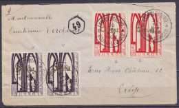 Env. Affr. Paires N°258+259 (Première Orval) Càd LEOPOLDSBURG /20 IX. 1928/ BOURG-LEOPOLD D'un Militaire De Beverloo Pou - Cartas & Documentos