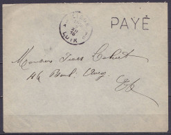 Env. Fortune Càd LIEGE /2 XII 1918/ LUIK Port Payé Pour E/V - Fortune Cancels (1919)