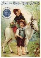 Publicité -  Amidon REMY - Enfants Et Leur Ane - Advertising