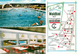 73643180 Hesedorf Bremervoerde Gaststaette Am Waldbad Gastraum Lageplan Hesedorf - Bremervörde