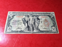 1935 $5 DOLLARS CANADA  BANKNOTE THE CANADIAN BANK OF COMMERCE BILLETE 5 DOLARES 1935 *COMPRAS MULTIPLES CONSULTAR* - Canada