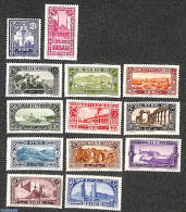 Syria 1925 Definitives 13v, Unused (hinged), Art - Bridges And Tunnels - Ponti