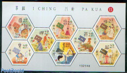 Macao 2002 I Ching Pa Kua 8v M/s, Mint NH, Nature - Birds - Art - Fairytales - Unused Stamps