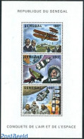 Senegal 1978 Air & Space Exploration S/s, Mint NH, Transport - Aircraft & Aviation - Space Exploration - Airplanes