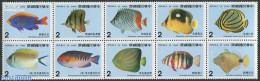 Taiwan 1986 Fish 10v [++++], Mint NH, Nature - Fish - Pesci