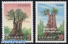 Taiwan 2000 Holy Trees 2v, Mint NH, Nature - Trees & Forests - Rotary, Club Leones
