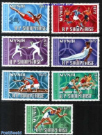 Albania 1971 Olympic Games Munich 7v, Mint NH, Sport - Athletics - Fencing - Football - Gymnastics - Kayaks & Rowing -.. - Leichtathletik