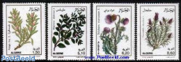 Algeria 1992 Medical Plants 4v, Mint NH, Health - Nature - Health - Flowers & Plants - Unused Stamps