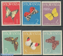 Albania 1963 Butterflies 6v, Mint NH, Nature - Butterflies - Albania