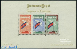 Cambodia 1960 Christmas & Peace S/s, Mint NH, History - Religion - Flags - Christmas - Kerstmis