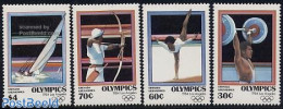 Grenada Grenadines 1984 Olympic Games 4v, Mint NH, Sport - Olympic Games - Sailing - Shooting Sports - Weightlifting - Zeilen