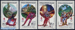 Madagascar 1990 Olympic Winter Games 4v, Mint NH, Sport - (Bob) Sleigh Sports - Olympic Winter Games - Skating - Skiing - Winter (Varia)