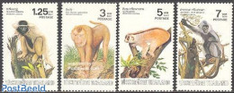 Thailand 1982 Monkeys 4v, Mint NH, Nature - Animals (others & Mixed) - Monkeys - Tailandia