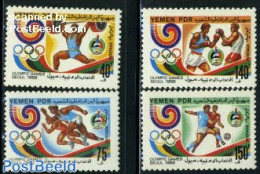 Yemen, South 1988 Olympic Games Seoul 4v, Mint NH, Sport - Boxing - Football - Olympic Games - Weightlifting - Boxe