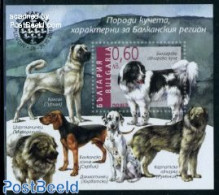 Bulgaria 2010 Dogs S/s, Imperforated (printed Perf.), Mint NH, Nature - Dogs - Unused Stamps