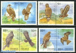 Taiwan 1998 Birds Of Prey 4x2v [:], Mint NH, Nature - Birds - Birds Of Prey - Other & Unclassified