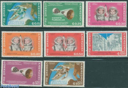 Paraguay 1966 Space Exploration 8v, Mint NH, Transport - Various - Space Exploration - Globes - Geografia