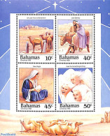 Bahamas 1988 Christmas S/s, Mint NH, Nature - Performance Art - Religion - Camels - Music - Christmas - Musique