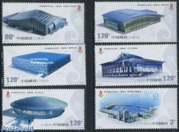 China People’s Republic 2007 Olympic Games 2008 6v, Mint NH, Sport - Olympic Games - Art - Modern Architecture - Ongebruikt